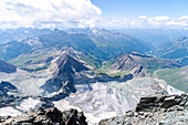 Österreich, Osttirol, Kals, Großglockner, Ausblick vom Gipfel