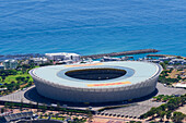  View from Signal Hill to the football stadium of the 2010 FIFA World Cup, Cape Town, South Africa, Africa 