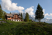  Alpen Gasthof im Nenzinger Himmel (Alpe in the Gamperdonatal near Nenzing), Vorarlberg, Austria, Europe 