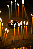 Orthodox Candles, Church of St. Konstantinos and St. Eleni, Nea Makri, Attica, Greece