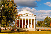 The University of Virginia, Rotunda, in Charlottesville, Albemarle County, Virginia, USA