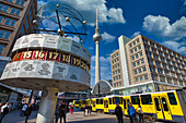 World Time Watch, Television tower, Alexanderplatz, Berlin, Germany.