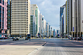Moderne Hochhäuser, Central Business District, Abu Dhabi, Emirat Abu Dhabi, Vereinigte Arabischen Emirate (VAE), Naher Osten, Vorderasien