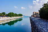 Park und Hotelanlage Al Marjan Island, Emirat Ras Al Khaimah (Ra's al-Chaima), Vereinigte Arabische Emirate (VAE), Arabische Halbinsel, Vorderasien