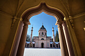 Moschee im Schlossgarten des Schloss Schwetzingen, Rhein-Neckar-Kreis, Baden-Württemberg, Deutschland, Europa