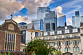 All Hallows by the Tower, City of London, Buildings of the financial district, London, England, UK