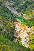 Avola lakes, high angle view, Avola, Noto Valley, Sicily, Italy