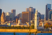  Kanada, Quebec, Montreal, Innenstadt, Skyline, Alter Hafen, St. Lawrence River 