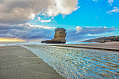 Rock formation shaped like a boot, Punakaiki, Paparoa National Park, South Island, New Zealand