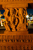 Baron Empain Palace at night, Cairo, Egypt