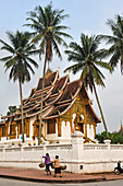 Haw Pha Bang temple built on the grounds of the Royal Palace Museum to enshrine the Phra Bang Buddha, the most highly reverred Buddha image in the country,  Luang Prabang, Laos, Southeast Asia