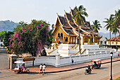 Haw Pha Bang temple built on the grounds of the Royal Palace Museum to enshrine the Phra Bang Buddha, the most highly reverred Buddha image in the country,  Luang Prabang, Laos, Southeast Asia