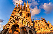 Fachada de La Pasión, La Sagrada Familia Basilica. Barcelona