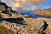 Castro de Baroña, Porto do Son, Ria de Muros y Noya, A Coruña, Galicia, Spain