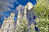 New Town Hall, Central Post Office, Communications palace, Madrid, Spain, Europe