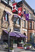Canada, Quebec, Montreal, Crescent street, boutiques, shops, 