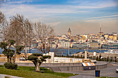  Sarayburnu Archaeological Park and Beyoğlu with the Galata Tower, Istanbul, Türkiye  
