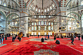  Interior of the Fatih Mosque in Fatih, Istanbul, Türkiye  