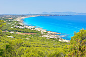  Insel Formentera, Draufsicht, Formentera, Balearen, Spanien 