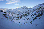 Berglandschaft im Winter, Iim Pirin Nationalpark, Bansko, Oblast Blagoewgrad, Bulgarien