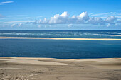  View of the Atlantic Ocean from the Dune du Pilat, Arcachon, Nouvelle-Aquitaine, France 