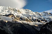  The high three-thousand-meter peaks opposite Mürren, Bernese Oberland, Switzerland 