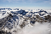  View from the Schilthorn over the Bernese Alps, Mürren, Bernese Oberland, Switzerland 