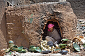 Pottery kiln in the city of Tamegroute, Draa River valley, Province of Zagora, Region Draa-Tafilalet, Morocco, North West Africa