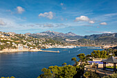  View of the bay of Port d&#39;Andratx, Mallorca, Balearic Islands, Spain 