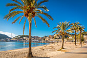  Beach promenade of Port de Soller, Mallorca, Balearic Islands, Spain 