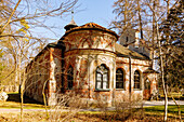  Magdalenenklause, built as an artificial ruin, Nymphenburg Park, Munich, Bavaria, Germany 