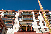 Royal Palace, residence of the Namgyal dynasty, above the village of Stok, near Leh,Ladakh region, state of Jammu and Kashmir,India,Asia