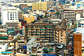  Old abandoned residential building in Chinatown, Bangkok, Thailand, Asia 