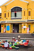Vietnam, Hoi An, market, produce, fruit, people