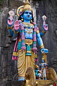 Malaysia, Kuala Lumpur, Batu Caves, Krishna statue, Hindu God