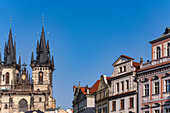 Famous Church of Our Lady before Týn in Old Prague centre