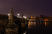 Charles Bridge in Old Prague is one of the most famous landmark of Chezh capital city