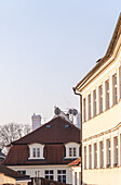 Narrow streets of medieval part of Prague