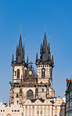 Famous Church of Our Lady before Týn in Old Prague centre