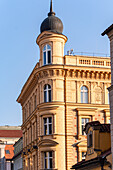 Decooration of the building in Old Prague in Art Nouveau and Art Deco style