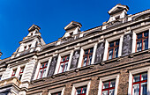 Decooration of the building in Old Prague in Art Nouveau and Art Deco style