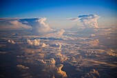 Clouds, over Atlantic Ocean, aerial view, 