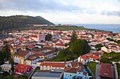 Portugal, Azores, Terceira Island,  Angra do Heroismo, skyline, panorama, general view, 