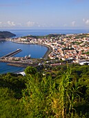 Portugal, Azores, Faial Island, Horta, skyline, general view, 