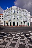 Portugal, Azores, Faial Island, Horta, street scene, 