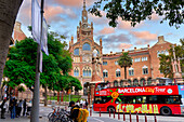 Recinto Modernista de Sant Pau, Art Nouveau, by Lluís Domènech i Montaner, Hospital de la Santa Creu i Sant Pau, World Heritage by UNESCO, Barcelona, Catalonia, Spain, Europe