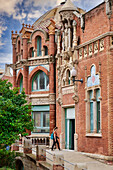 Recinto Modernista de Sant Pau, Art Nouveau, by Lluís Domènech i Montaner, Hospital de la Santa Creu i Sant Pau, World Heritage by UNESCO, Barcelona, Catalonia, Spain, Europe