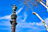  Denkmal von Christoph Kolumbus, Barcelona, Katalonien, Spanien, Europa 