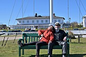 Hotel Altes Fährhaus at the small harbor of Munkmarsch near Westerland, Sylt, North Sea coast of Schleswig-Holstein, Germany 
