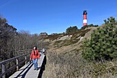  at the lighthouse in Hörnum, Sylt, North Sea coast of Schleswig-Holstein, Germany 